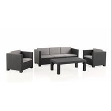 Conjunto de jardín de color grafito Diva Tropea SHAF