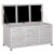 Baúl de exterior de madera blanco Outsunny