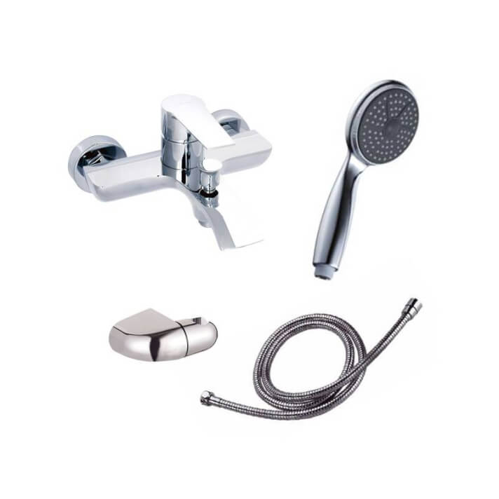 Grifo de ba&ntilde;era con kit de ducha Agora