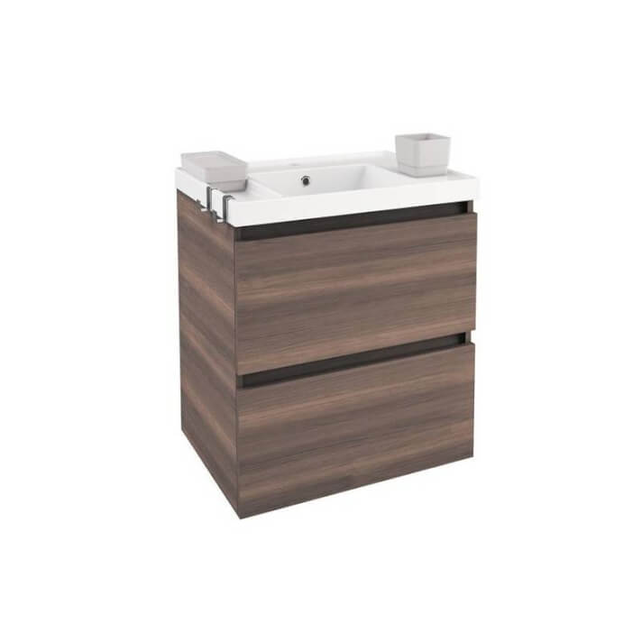 Mueble con lavabo resina 60cm Fresno B-Box BATH+