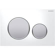 Pulsador Sigma20 Blanco-Cromo