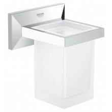 Soporte con vaso de cristal Grohe Allure Brilliant