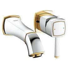 Grifo de lavabo mural S Grohe Grandera Oro