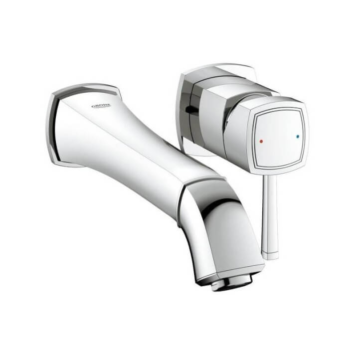 Grifo de lavabo mural L Grohe Grandera