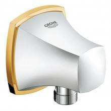 Codo de salida de ducha Grandera Oro Grohe 