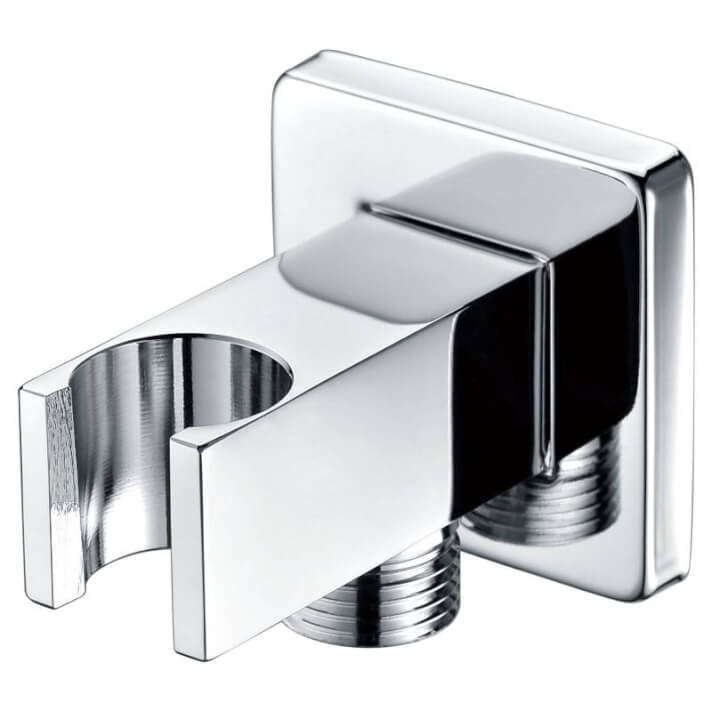 Salida de flexo y soporte de ducha cuadrado CR Imex