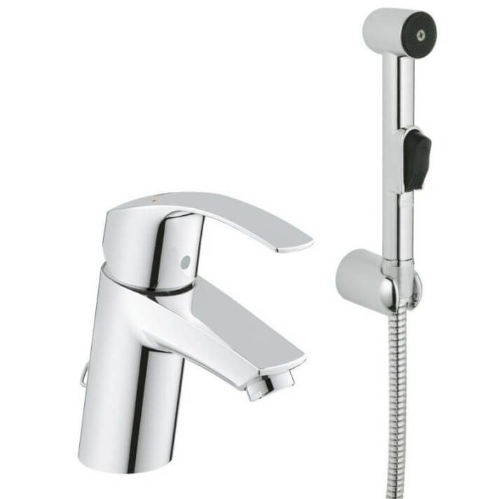 Grifo lavabo S con set de ducha Grohe Eurosmart