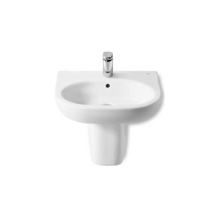 Lavabo semipedestal Meridian 55x46cm Roca