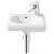Lavabo mural o semipedestal Meridian 35x32cm Roca