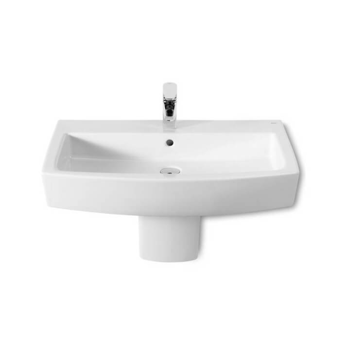 Lavabo semipedestal Hall 55x48,5cm Roca