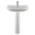 Lavabo con pedestal Dama Retro 70x56cm Roca