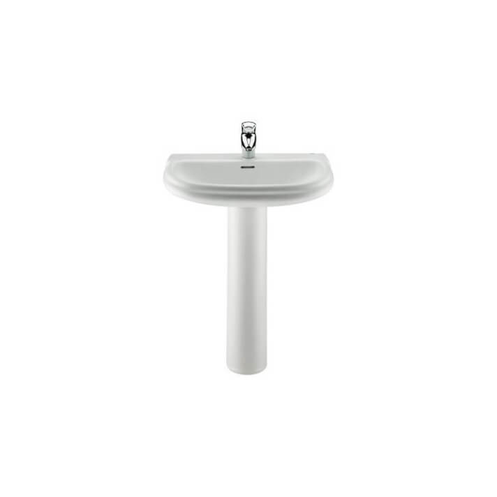 Lavabo con pedestal Dama Retro 70x56cm Roca