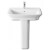 Lavabo con pedestal The Gap 65x47cm Roca