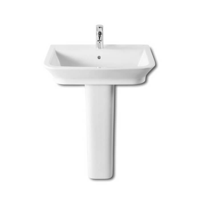 Lavabo con pedestal The Gap 65x47cm Roca