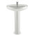 Lavabo con pedestal Victoria 52x41cm Roca