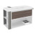 Mueble con lavabo resina 100cm Blanco-Fresno/Gris B-Smart BATH+