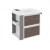 Mueble con lavabo resina 60cm Blanco-Fresno/Gris 2 cajones B-Smart BATH+