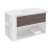 Mueble con lavabo porcelana 100cm Blanco-Fresno/Blanco B-Smart BATH+