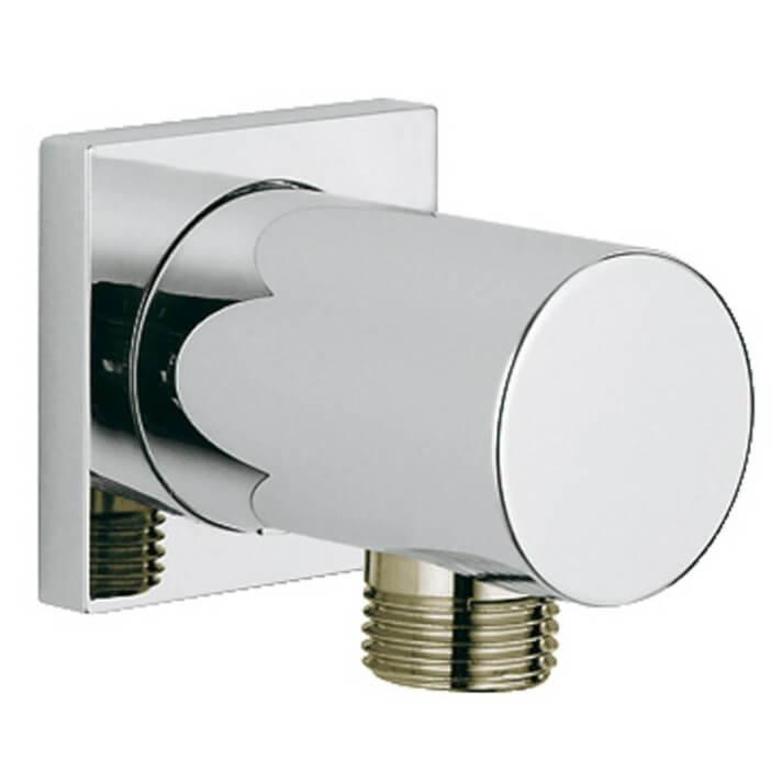 Codo de salida con flor&oacute;n cuadrado Grohe Rainshower