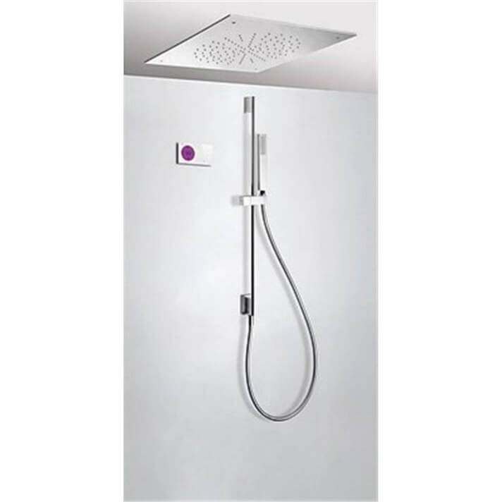 Kit de ducha termost&aacute;tico electr&oacute;nico TRES RT 50x50