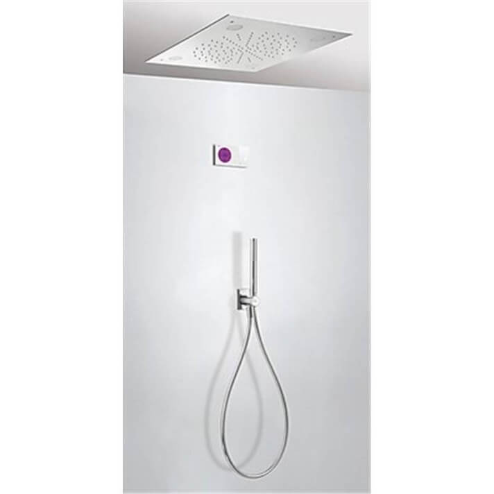 Kit de ducha termost&aacute;tico electr&oacute;nico Cromoterapia TRES C