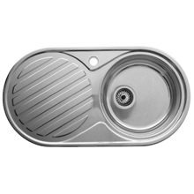 Fregadero 84cm escurridor izda Duo Roca