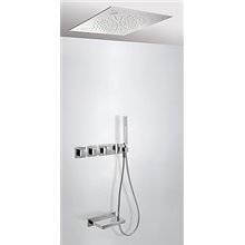 Kit de bañera termostático Cromoterapia y Cascada 3 vías TRES