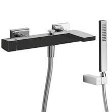 Kit de Bañera-Ducha Negro Cromo SLIM TRES