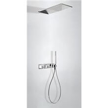 Kit de ducha termostático 2 vías Blanco TRES SLIM