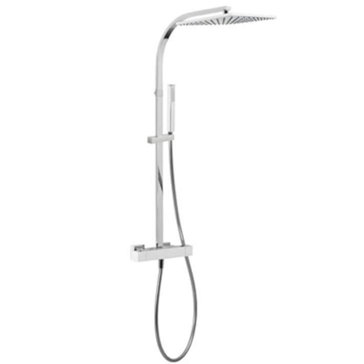 Columna de ducha termost&aacute;tica Blanca TRES CUADRO