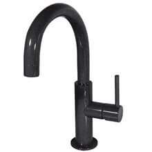 Grifo de lavabo Negro en C TRES STUDY M