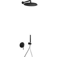 Conjunto de ducha Negro de 2 vías TRES STUDY
