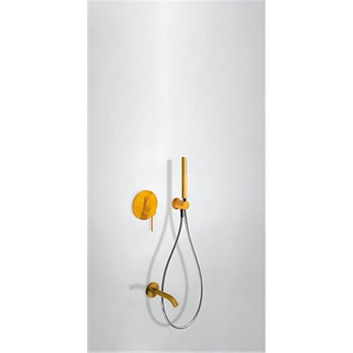 Conjunto de ducha Amarillo 2 v&iacute;as TRES STUDY
