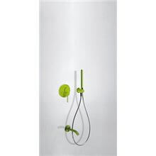 Conjunto de ducha Verde 2 vías TRES STUDY