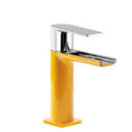 Grifo de lavabo Amarillo de Cascada TRES LOFT