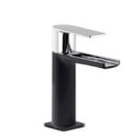 Grifo de lavabo Negro de Cascada TRES LOFT