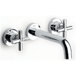 Grifo de lavabo bimando mural 19cm Loft Roca