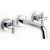 Grifo de lavabo bimando mural 19cm Loft Roca