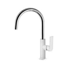 Grifo de lavabo Blanco en C TRES LOFT XL