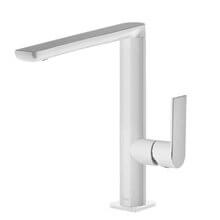 Grifo de lavabo recto Blanco TRES LOFT M