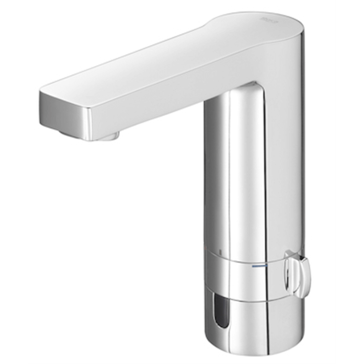 Grifo de lavabo mezclador alimentaci&oacute;n pilas L90 Roca