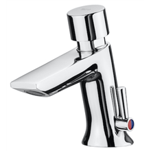Grifo monomando lavabo con pulsador Instant Roca