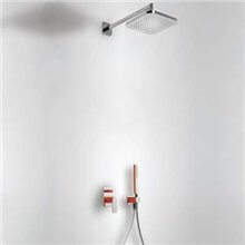 Conjunto de ducha Rojo de 2 vías TRES LOFT