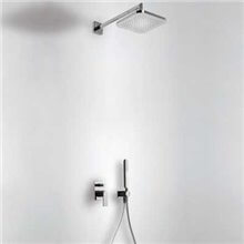 Conjunto de ducha Negro de 2 vías TRES LOFT