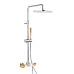 Columna de ducha termostática Cr/Na TRES LOFT
