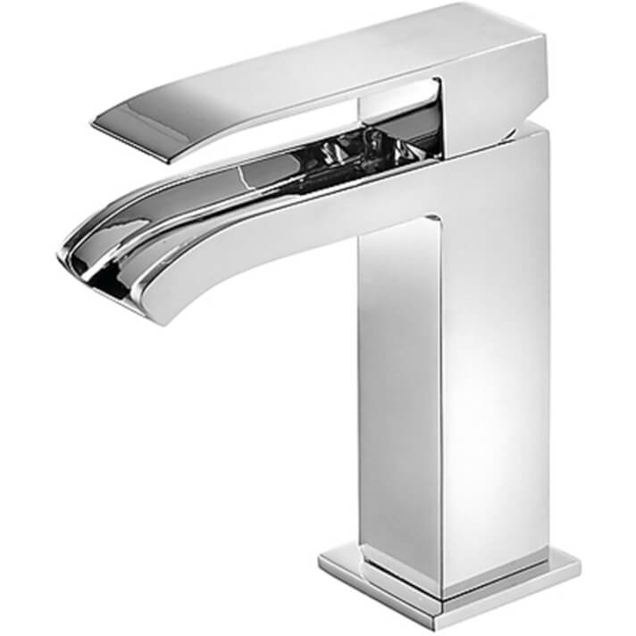 Grifo de lavabo Cascada Libre con desag&uuml;e CUADRO-TRES