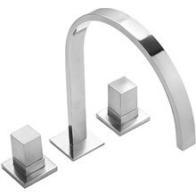 Grifo de lavabo bimando con aireador oculto CUADRO-TRES