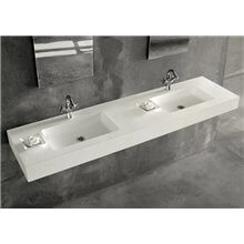 Lavabo encimera 2 senos a medida ATENEA Resigres