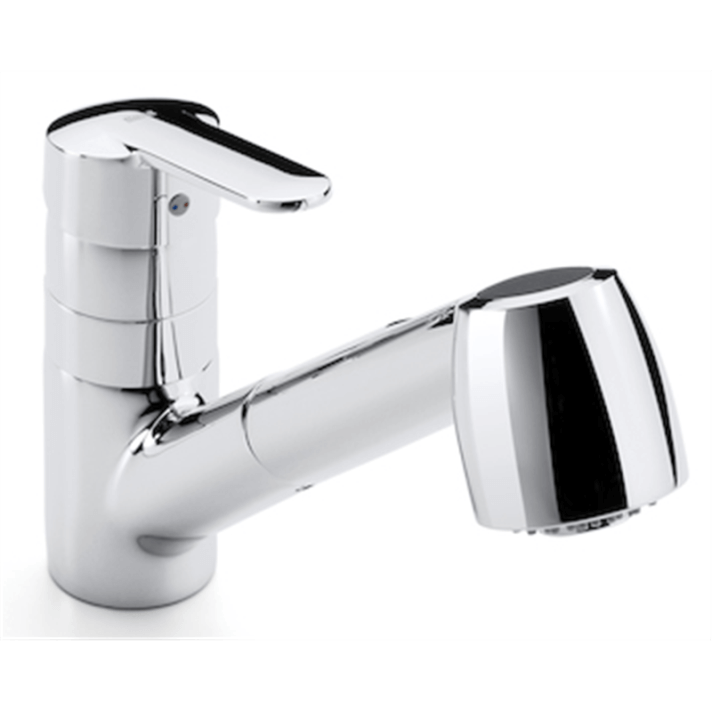 Grifo de cocina monomando ca&ntilde;o extra&iacute;ble Victoria Roca