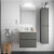 Mueble 60cm Gris Mate de 2 cajones SALGAR NOJA
